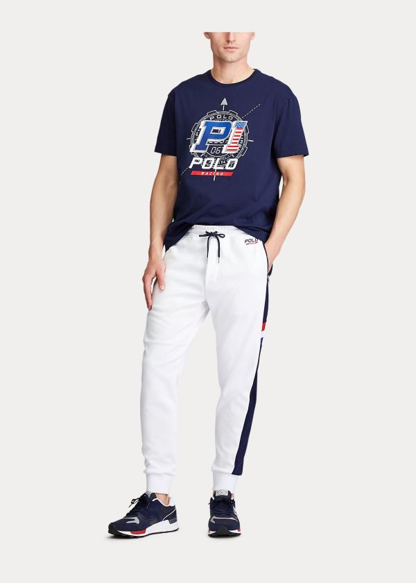 Men's Polo Ralph Lauren Classic Fit Racing T Shirts | 279340YGR